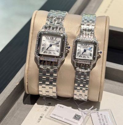 Cartier Panthere De Imprted Quartz Movement 22*30mm for Small 27*37mm for Medium 316L Steel Women Watch